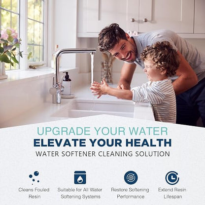 6-Pack Water Softener Cleaner Solution – Water Softener Cleaner Solution – Universal Cleanser for Hardwater Systems – Extends System Life – 4oz