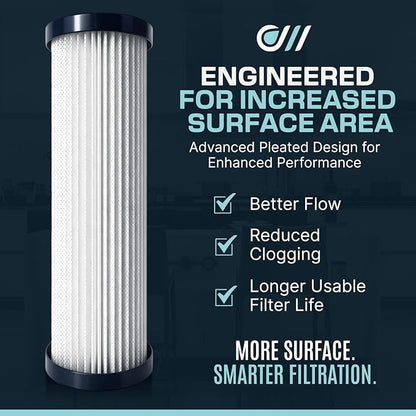 Reverse Osmosis Replacement Filter Kit 10 Inch 3 Stage Under Sink Water Filter – Oasis Water Technologies RO Essentials Kit – Fits APEC ROES-50 RO-45 RO-90 and iSpring RCC7