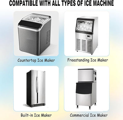 xcivi 6 Pack Ice Maker Descaling Powder Compatible with GE Profile Opal 2.0 Ultra Nugget Ice Maker, Citric Acid Descaling Powder Removes Mineral Deposits and Scale Build-up, Enhanced Ice Performance