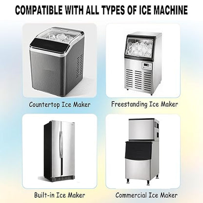 xcivi Ice Maker Descaling Powder Compatible with GE Profile Opal 2.0 Ultra Nugget Ice Maker, Citric Acid Descaling Powder Removes Mineral Deposits and Scale Build-up, Individually Packed (12)