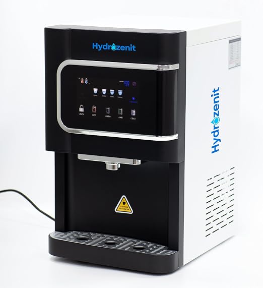 HYDROZENIT - Zenit Slim Water Dispenser | Compact Hot, Cold, Warm & Room Temperature | UV Filtration + LED Touch Panel | Compatible with Reverse Osmosis & Ultrafiltration | Ideal for Home & Office