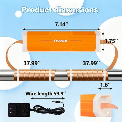 Electronic Water Descaler System, Salt-Free Whole House Water Softener Alternative, Prevents Limescale in Pipes & Appliances, Easy Install for Copper PVC PEX Pipes, IP65 Waterproof