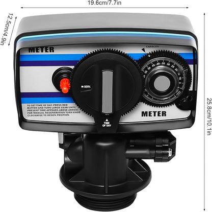 Whole House Water Softener Valve, 5600SM Flow Type Digital Control Valve for Water Softeners, 110V Automatic Operating Digital Timer Filter Control Head Valve Water Filter Softeners Resin