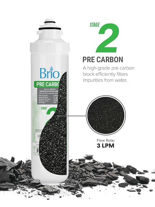 Brio Water Cooler Filter Replacement - Stage-2: Pre Carbon Granular Activated Carbon - for Brio model CLPOUROSC420RO