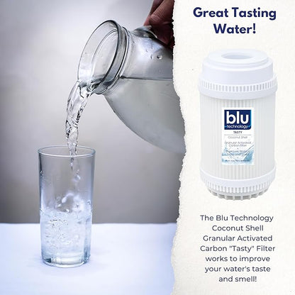 GoBluTech Trio RV Water Filter Recharge Pack for R3 & AR3-2.5” x 5” for RV Water Filter System, 0.2 Micron High Flow, Granular Activated Carbon “Tasty”, and Sediment “Longevity” - US Veteran Owned