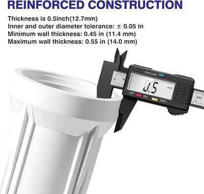 Geekpure 10 Inch Reverse Osmosis Water Filter Housing-1/4" Port | For RO Filtration System, Fit for 2.5" x 10" Filters