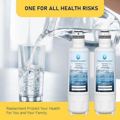 HX2019F-A HX2019FR-A Water Filter Replacement, Compatible With Hisense HRM260N6TSE, HRFD560SW, HRCD585BW, HRFD634BW, HRCD650BW, HRCD586TBWB and Mora MRM260N6TSE 2 Pack