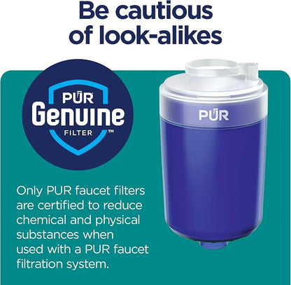PUR Plus Mineral Core Faucet Mount Water Filter Replacement, 6 Pack for 18-Month Supply, Compatible Water Filter for Sink Faucet PUR Filtration Systems (RF-9999)