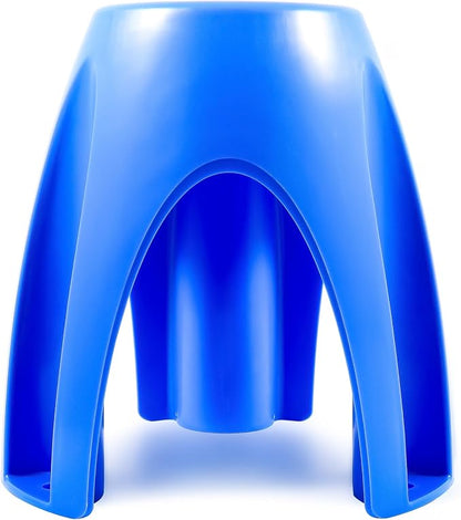 Camco Universal Plastic Stand-Supports Upright Position to Reduce Hose Kinking and Maximize Water Flow Rate-Fits 4-Inch Filters (21018).