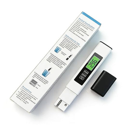 4-in-1 tds Meter Digital Water Tester - TDS/EC/Temperature（ °C / °F ）Meter | 0-9999 ppm | for Drinking Water, Hydroponics, Aquariums, RO Systems & Swimming Pools