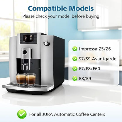 CPLIKE Coffee Machine Descaling Tablets Compatible with Jura Automatic Coffee Centers Machines, High Efficiency Cleaning and Longer Life Span, 12 Count
