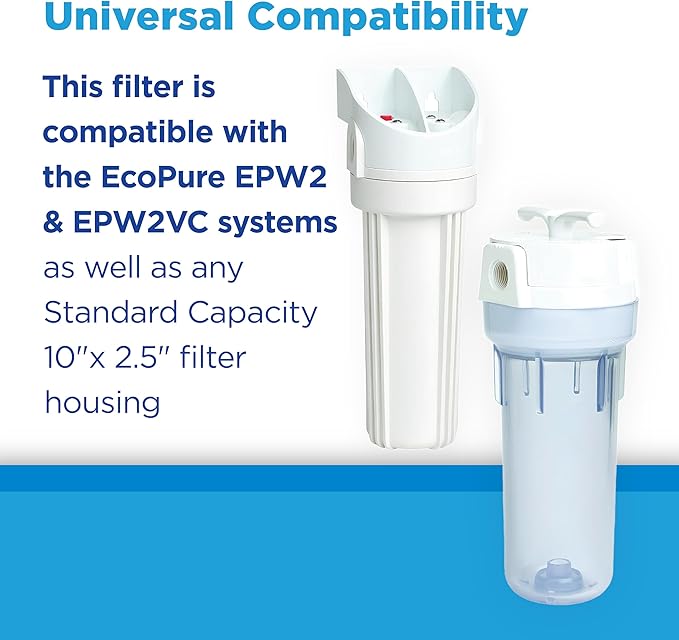 EcoPure EPW2B Universal Fit Melt Blown Whole House Water Filter