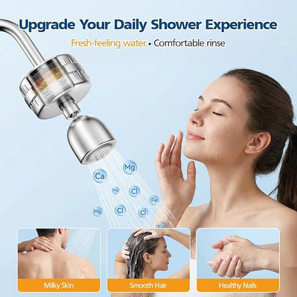 Shower Filter for Sprite, 2 Pack Shower Head Filter Replacement Compatible with Sprite Showers, Shower Water Filter Replacement Cartridge (12-Month Supply)