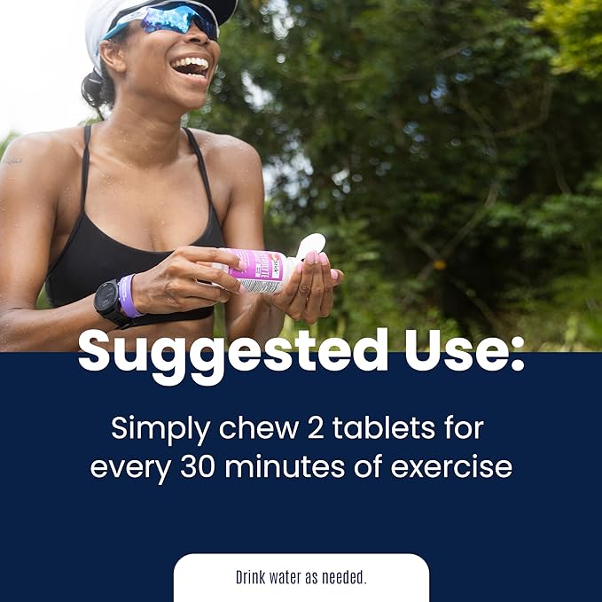 SaltStick Electrolyte FastChews Chewable Tablets, Lemon Lime, 120 count, 12 packets of 10 tablets each