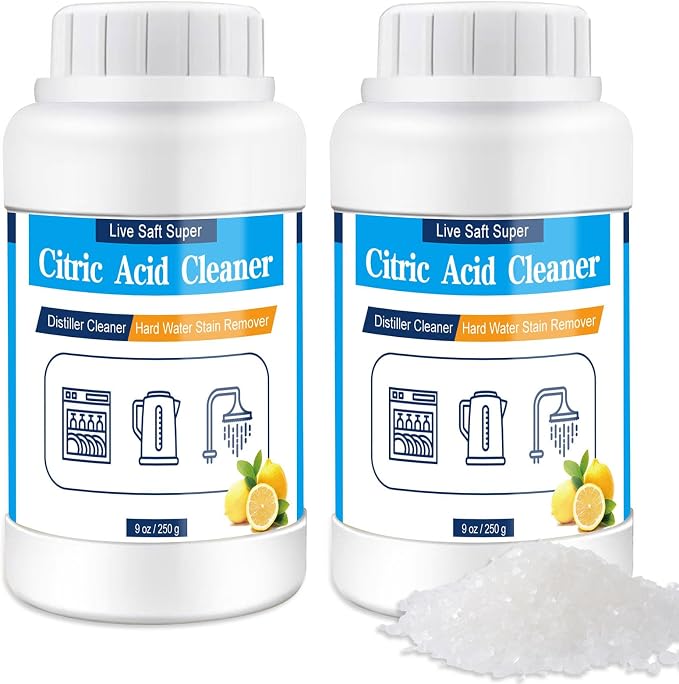 Distiller Descaler Citric Acid Cleaner - 1 Lb Bulk Citric Acid Powder for Cleaning Water Distillers, Hard Water Stain Remover for Hot Water Dispenser Electric Kettle