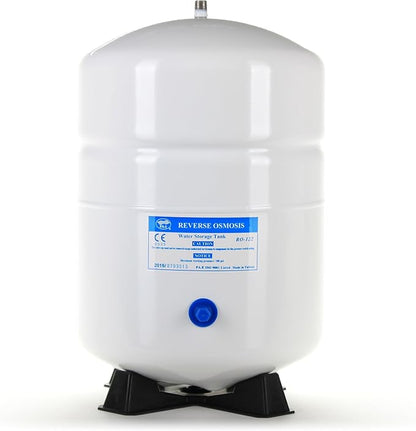 Hydronix PAE (RO-122) Water Storage Tank - 1/4" MPT for Reverse Osmosis (RO) Systems - 2.2 Gallon Volume Capacity (White)