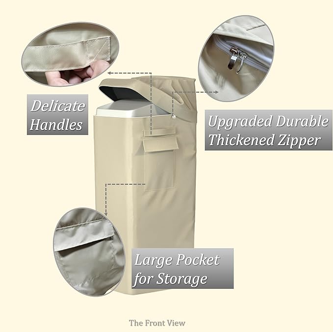 Water Softener Salt Cover,Water Softener Protective Cover for WHES30E/WHES40E Grain Softener Housings Outdoor,Beige