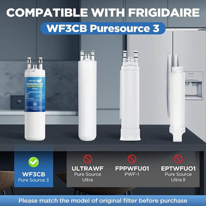 WF3CB Water Filter Replacement Compatible with Frigidaire PureSource 3 WF3CB, 2 Pack