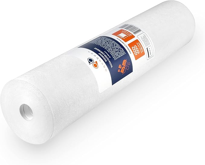 Aquaboon 5 Micron 20 x 4.5 Whole House Water Filter Replacement Cartridge Set: Sediment, GAC & Carbon Filters for 3-Stage Water Filtration System 1 Pack