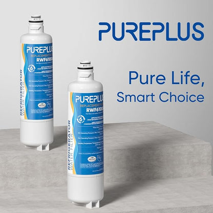 PUREPLUS BORPLFTR50 Replacement for Bosch 11025825 Ultra Clarity Pro Refrigerator Water Filter, Compatible with 12033030, 12028325,11025825, BORPLFTR55, WFC100MF, B36CT80SNS, B36CL80ENS, 4Pack