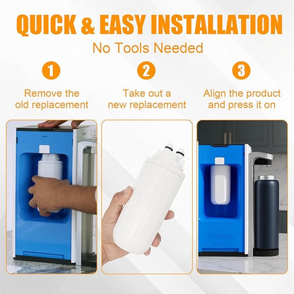 2 Pack Water Filter Replacement for Bri-ta Hub Instant Countertop Device, Drinking Water Replacement Filter Replace CTO1