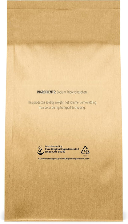Pure Original Ingredients Sodium Tripolyphosphate Powerful Cleaning Agent, Water Softener, Laundry Additive (5 Pound)