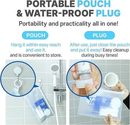 Travel Mini Filtered Shower Replacement Filters Elevating Korea’s Beauty Legacy - Compact & Portable for Softer Skin & Smoother Hair | Replacement Filters x 3 (JNE150-FLT-TRVL)