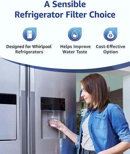Overbest UKF8001 Replacement for EveryDrop by Whirlpool Refrigerator Water Filter 4, EDR4RXD1
