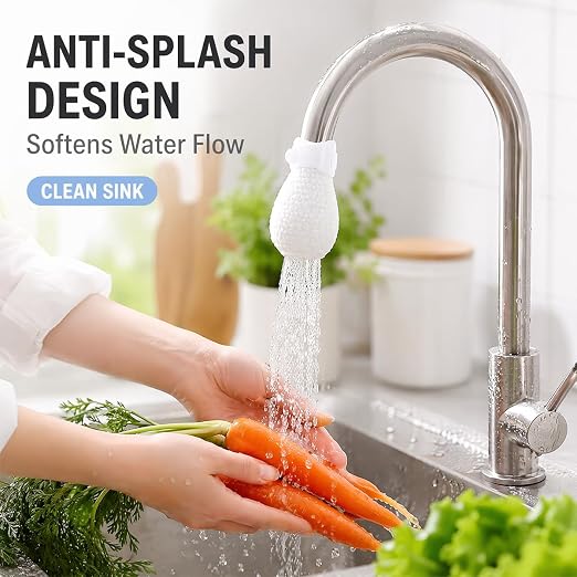 100PCS High Density Faucet Filter, Faucet Splash-Proof Cotton Bag Set, Universal Anti-Splash Water Filter with Sediment Barrier Layer, Fine Fiber Mesh, for All Types of Faucets