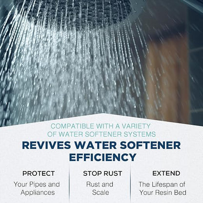 6-Pack Water Softener Cleaner Solution – Water Softener Cleaner Solution – Universal Cleanser for Hardwater Systems – Extends System Life – 4oz