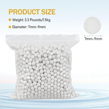 1 Bag Condensate Neutralizer Refill 3.3 Lbs - 7-8mm Calcite Pellets, pH Neutralizer Media for Water Heater Filter & Condensate Kit (1 Bag Condensate Neutralizer Refill)