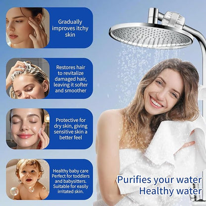 4pcs 30 Stage High Output Shower Filter Cartridge Replacement, Universal Hard Water Filter Cartridge for Shower Head with Enhanced Filtration