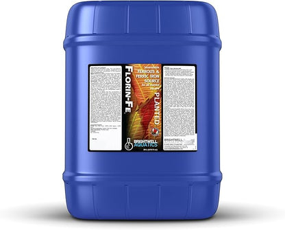 Brightwell Aquatics Florin-Fe Iron Supplement for Planted Aquariums – Dual-Action Iron Source for Plant Growth, Chlorophyll & Vibrant Foliage – Daily Dosing, 20L