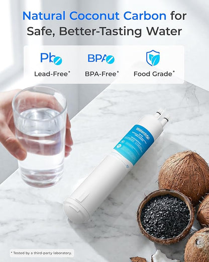 Waterdrop EDR3RXD1 Replacement for Everydrop® Filter 3, 4396841, 4396710, Kenmore® 46-9083, 46-9030, WD-F08 Refrigerator Water Filter, 3 Filters