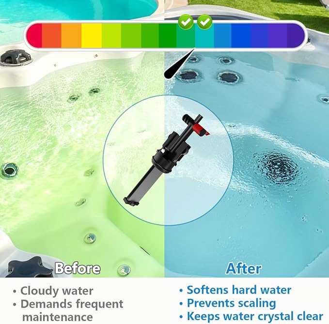 Salt System Cartridge Replacement - Water Treatment Replacement Cartridge for Spas & Hot Tubs, Hot Tub Salt Cartridge for Hot Spring Highlife, Limelight, Up to 4 Months Each, 3Pack