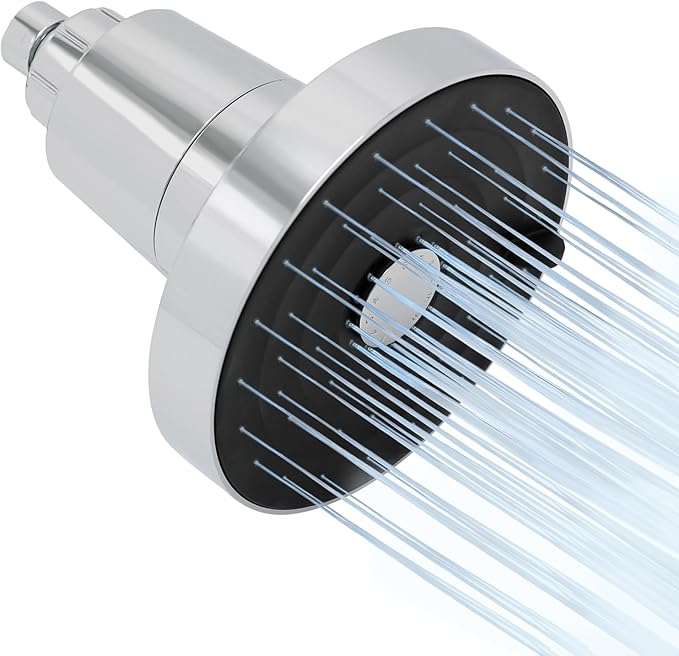 SANYCASA Filtered Shower Head for Hard Water, Removes Chlorine & Heavy Metals, KDF-55 Filter for Healthier Hair & Skin, Protects Colored Hair, High Pressure, Dermatologist Recommended(CP)