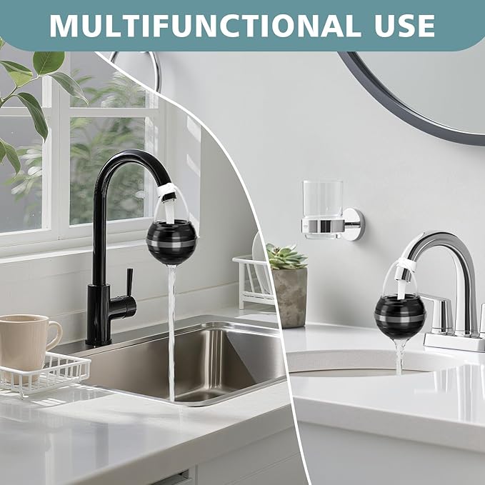 Bath Filter for Tub - Bathtub Water Filter for Softer Skin & Hair, 8 Stages Hotel Grade Filtration Bath Water Filter,2,500 Gal of Filtration, BPA Free, Easy to Install
