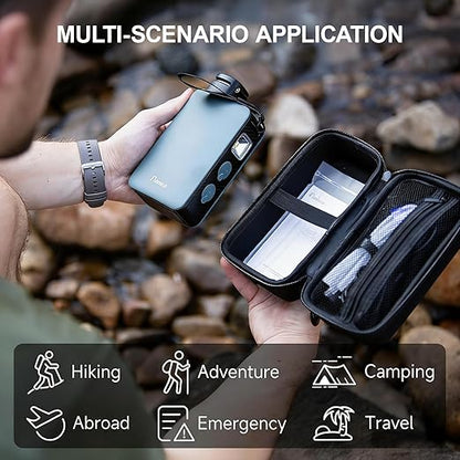 Portable Electric Water Filter Pump, 0.01 Micron Outdoor Camping Water Purifier, Water Filtration System Survival for Hiking, Camping, Travel and Emergency, Best Gifts for Men.