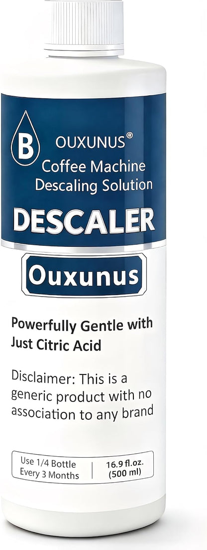 Descaling Solution（4 Uses） Compatible with Breville Descaling Solution & Coffee Machines, 16.9 fl oz Concentrated Liquid with Citric Acid, Eco-Friendly 4 Use Bottle (1)