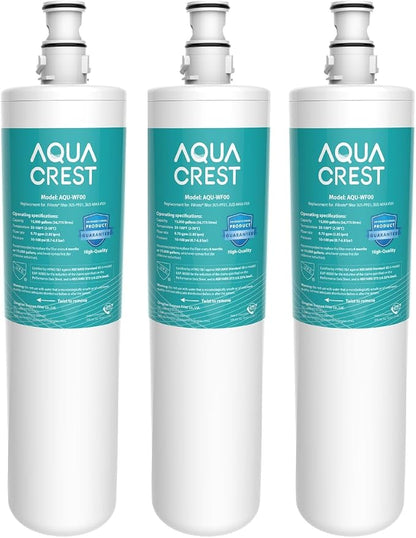 AQUA CREST 3US-PF01 Water Filter Replacement for Filtrete® 3US-PS01, 3 Pack | Compatible with Filtrete® 3US-MAX-F01H, 3US-PF01H, HF20 HF25 HF27, Manitowoc K-00337, K-00338, Delta RP78702, NSF/ANSI 42