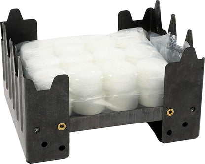 Coghlan's Emergency Stove - Lightweight, Portable Camping Stove for Backpacking, Survival, and Outdoor Cooking - Foldable Design with 24 Fuel Tablets Included (Compact for Travel and Storage)