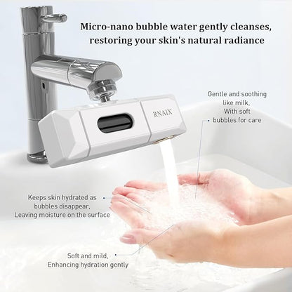 Advanced Faucet Water Filter with Micro-Bubble Technology – Deep Cleansing and Skincare Protection – Ideal for Bathing and Facial Skin Care, Easy Installation