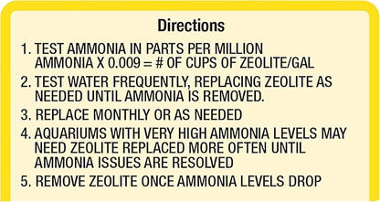 Marineland White Diamond 50 Ounces, Removes Toxic Ammonia, Aquarium Filter Media