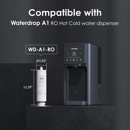 Waterdrop A1-RO Filter, Replacement for Waterdrop A1 Reverse Osmosis Hot Cold water Dispenser, 12-month Lifetime