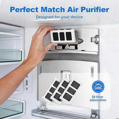 Water Filter Replacement Compatible with Frigidaire FPPWFU01, FPPWFU01, PurePour PWF-1, PureAdvantage PWF-1 Water Filter and PureAir Ultra II PAULTRA2 Air Filter Combo (3+3)