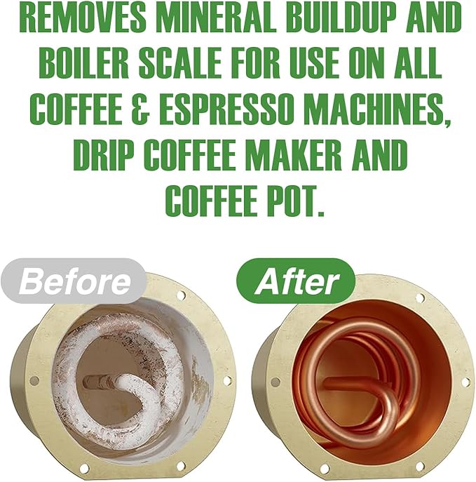 Coffee Machine Descaler, Coffee & Espresso Machine Descaler-Universal Descaling Solution for Home & Commercial Coffee Pots