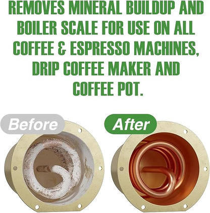 Coffee Machine Descaler, Coffee & Espresso Machine Descaler-Universal Descaling Solution for Home & Commercial Coffee Pots