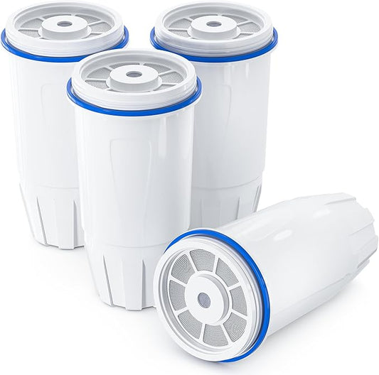 Water Filter Replacement Fit for Zero Pitcher and Dispensers ZR-001 ZR-004 ZR-017 ZS-008, Removes TDS for Pure Taste, 5-Stage Filtration System to Reduce Lead, Chlorine & PFOA/PFOS, 4 Pack, by NUTTUTO