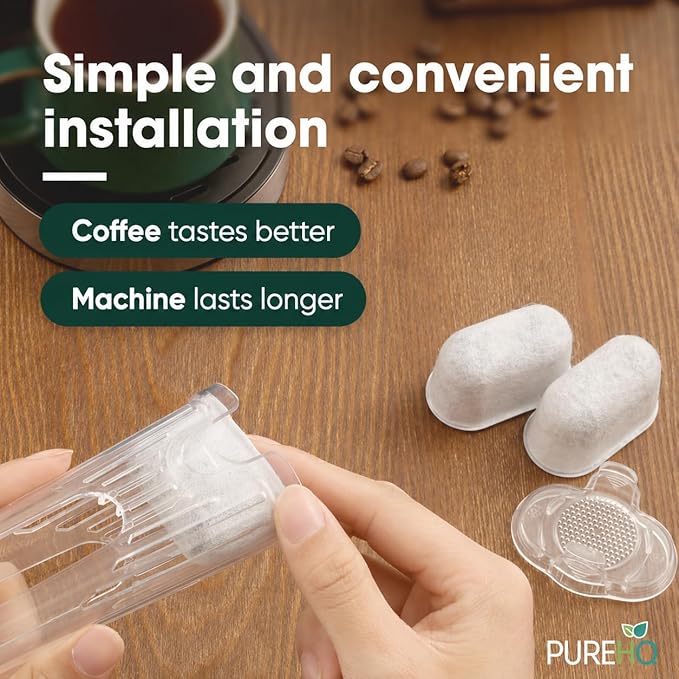 Keurig Filter Replacement Starter Kit - Water Filters for Keurig 2.0, K-Duo, K-Duo Hot & Iced, K Duo Essentials, K-Compact Coffee Makers by PureHQ - Includes Short Filter Holder and 3-Pack Cartridges