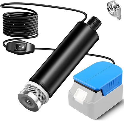 Water Transfer Pump Compatible with Makita 18V Battery, 635GPH 12V Submersible Water Pump with Sediment Filters, for Pool Draining, Garden, Pond, Deep Well (Tool Only)